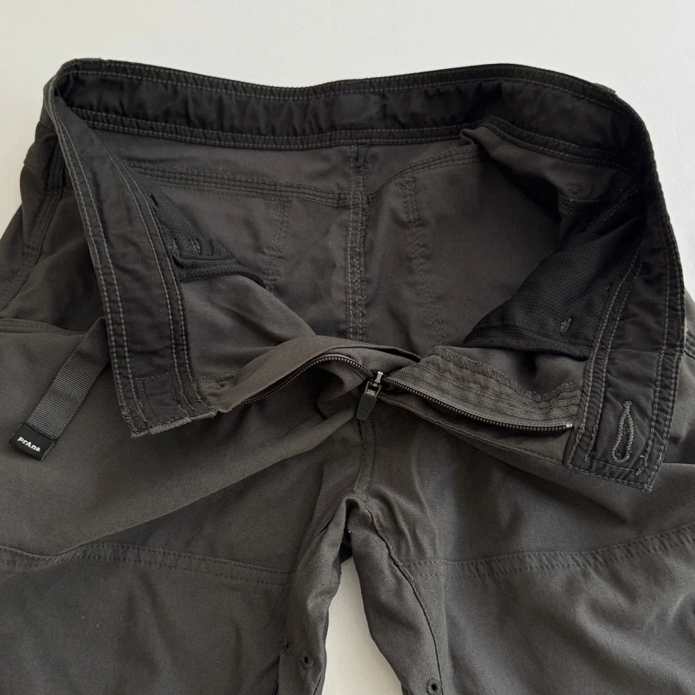 prAna Pants Mens 34x30 Grey Zion Hiking Cargo Stretch Nylon 1969791